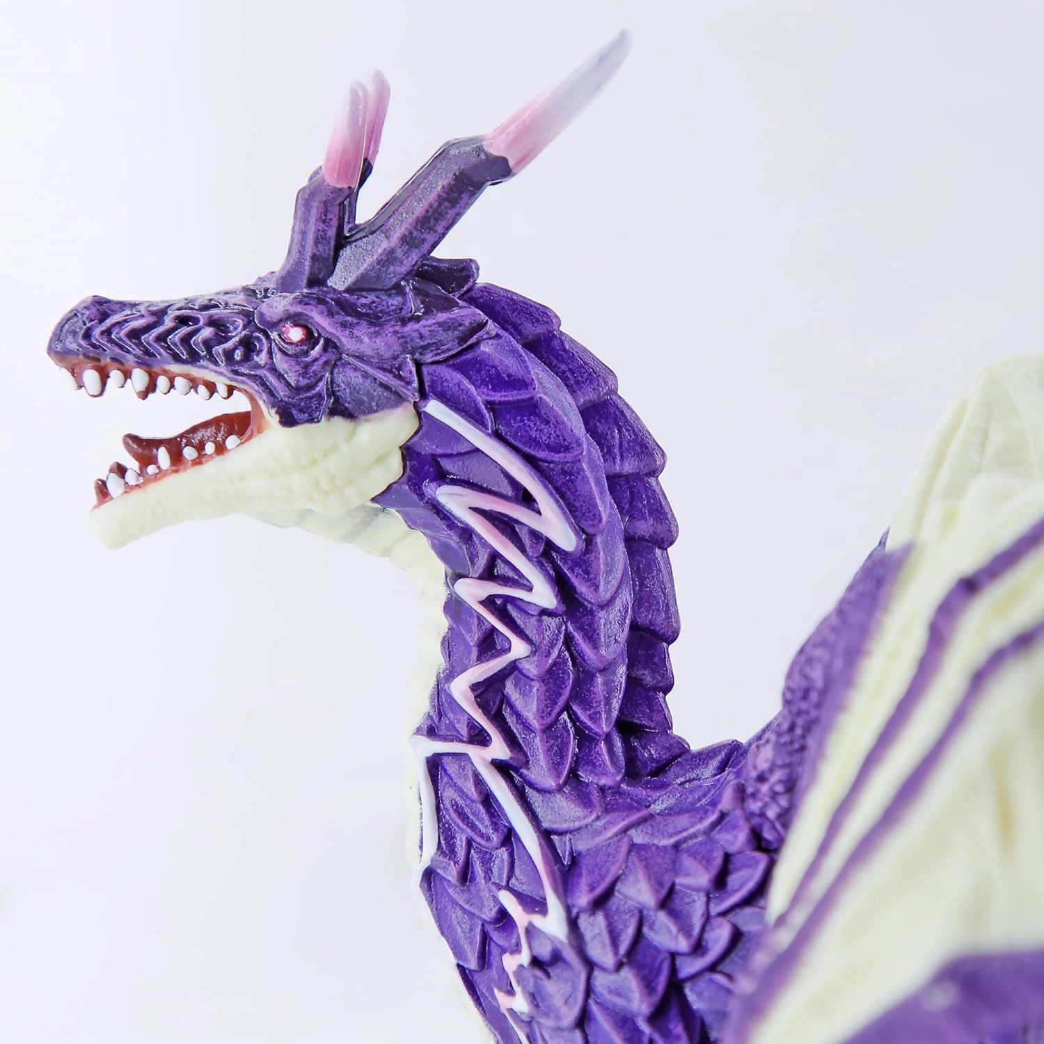 RECUR Thunder Dragon Action Figurine, 7.4 Inch Purple Dragon Toys for Boys Girls Kids, RPG Figures Miniatures for Tabletop Display & Roleplaying, Collectors Toy Age 3  