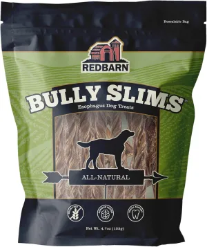 Redbarn Pet Products Natural Bully Slims Beef Chews for Dogs - 4.7 Oz Case of 10 Bags - Natural, Grain-Free, Highly Palatable, Highly Digestible Esophagus Treats