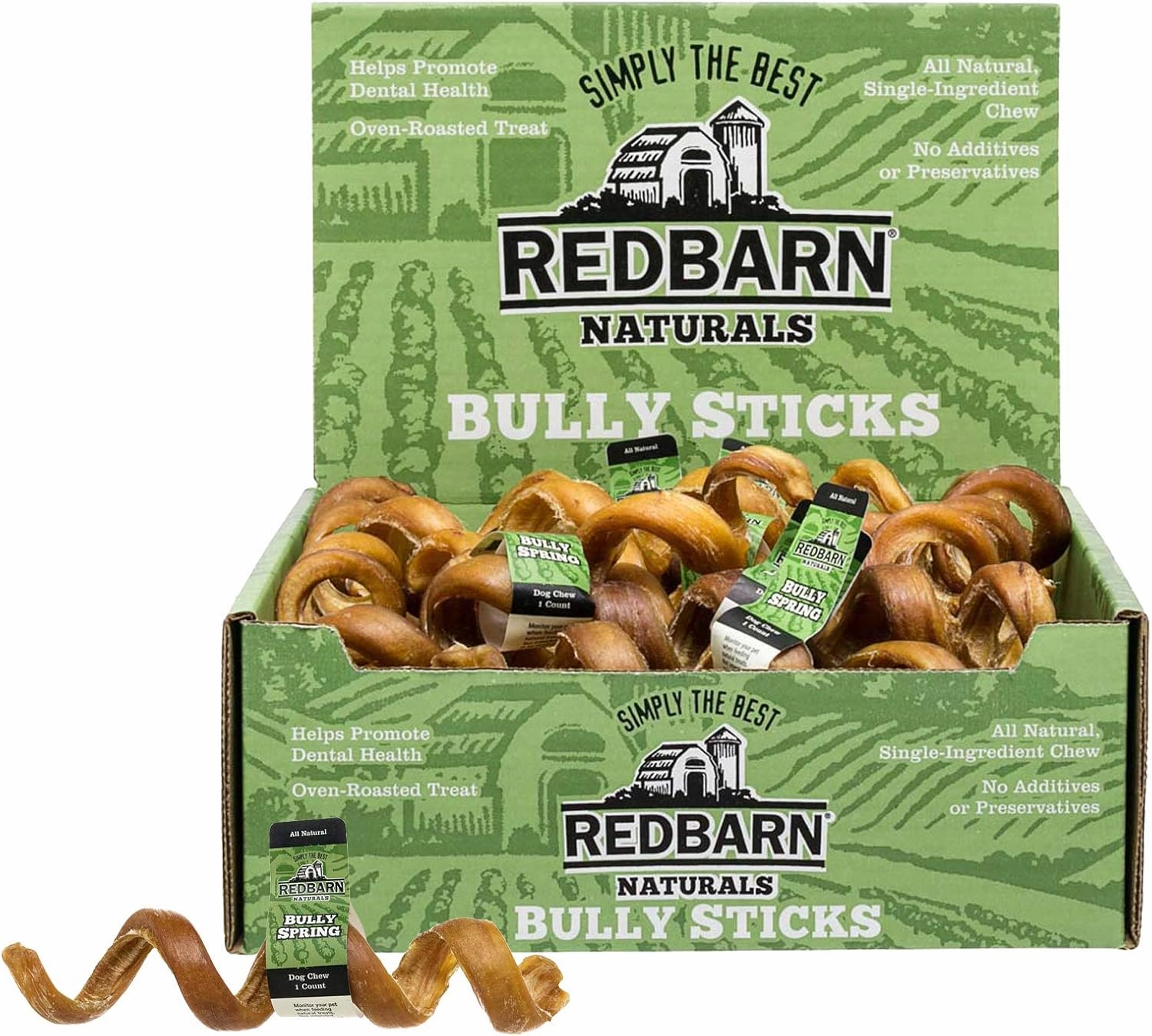 Redbarn Pet Products Bully Springs for Dogs, Pack of 25