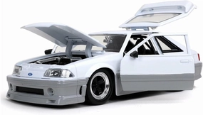 Resin Car Vehicle Model Fit for Ford Mustang GT 1 24 Alloy Car Model Simulation Die-Casting Boys Toys Vehicle Decoration Collection Festive Deluxe Gift(White)