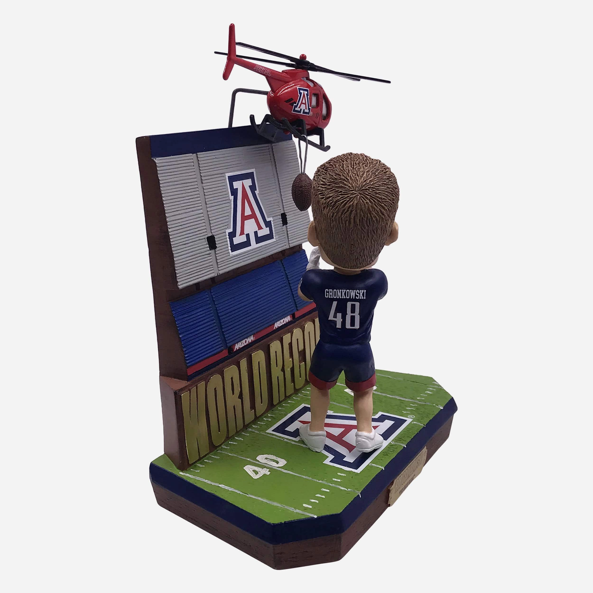 Rob Gronkowski Arizona Wildcats World Record Mini Bobblehead Scene