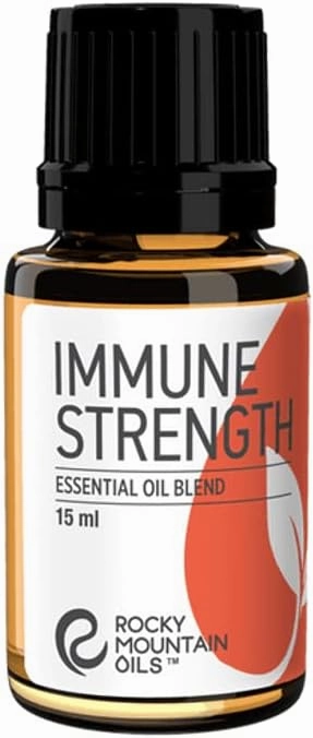 Rocky Mountain Oils Immune Strength Essential Oil Blend - Essential Oils for Diffuser, Topical, and Home - 15ml