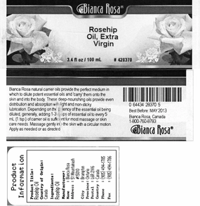 Rosehip Oil, Extra Virgin - 100% Pure, Cold Pressed (3.40 fl oz, ZIN: 428370)