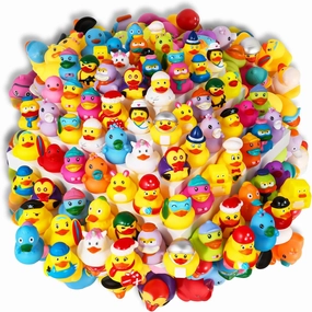 Rubber Ducks Bath Toy for Kids, Assortment Duckies for Jeep Ducking Pool Floater Ducky Bathtub Beach Toys, Party Favors Birthday