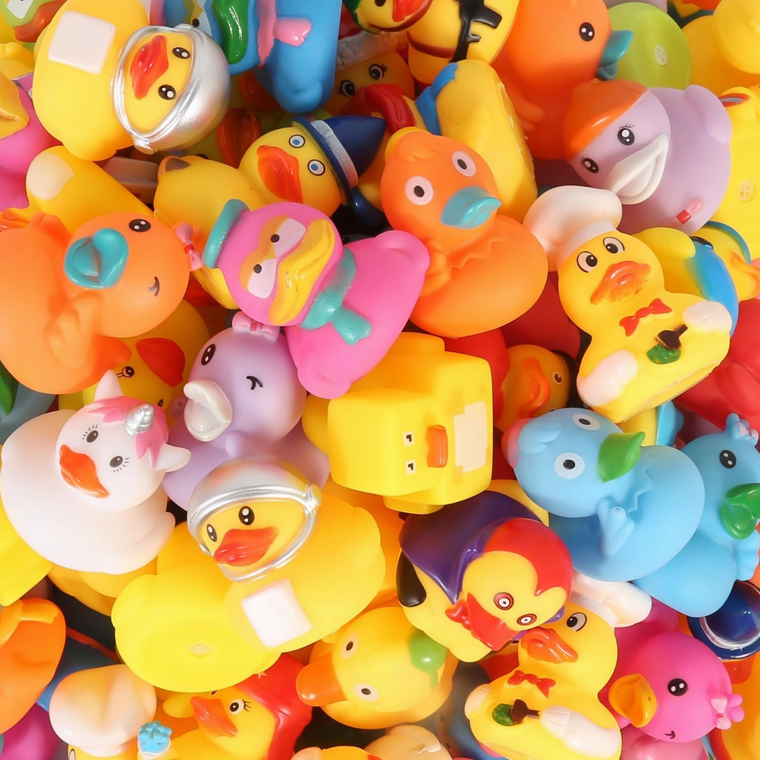 Rubber Ducks Bath Toy for Kids, Assortment Duckies for Jeep Ducking Pool Floater Ducky Bathtub Beach Toys, Party Favors Birthday