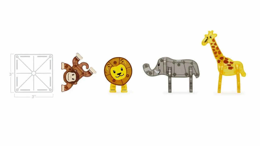 Safari Animals 25-Piece Set—Box Damage, Pieces Intact