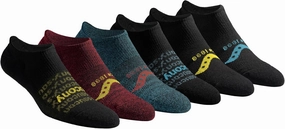 Saucony Men's Rundry Mesh Ventilating Comfort Fit Performance No-Show Socks, Available in M-XXL (6, 12, 18 Pairs)