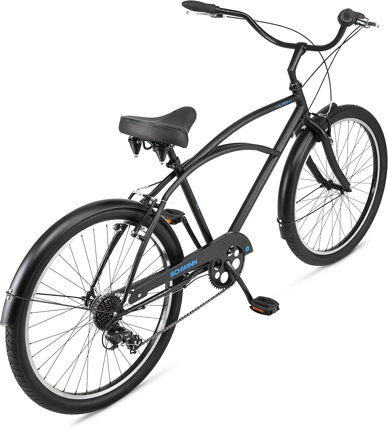 Schwinn Cruiser Bike, 26 Inch Bike for Women and Men, Beach Cruiser Bicycle, Linear Pull Brakes, Comfortable Padded Seat, Upright Riding Position, Adult Bicycle