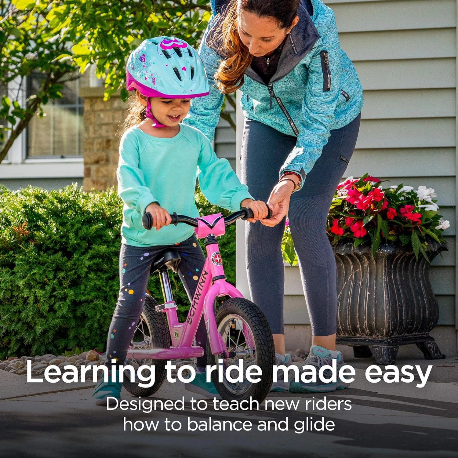 Schwinn Balance Bike, 12 Inch Bike for Kids Ages 2-4, Durable Steel Frame, Padded Seat, Cushioned Grips, Adjustable Seat Grows with Your Child, No Training Wheels Needed, Training Bicycle for Kids