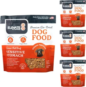 Sensitive Stomach Dog Food - 100% Human Grade Air Dried - USA Grass Fed Beef - Limited Ingredient - Complete Meal or Topper Beef - 14.6 lb
