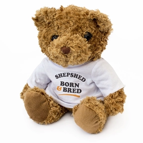 SHEPSHED BORN & BRED - Teddy Bear - Cute Cuddly Soft - Gift Present