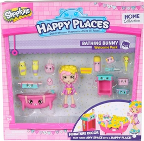 Shopkins Happy Places Welcome Pack - Bathing Bunny Doll Playset