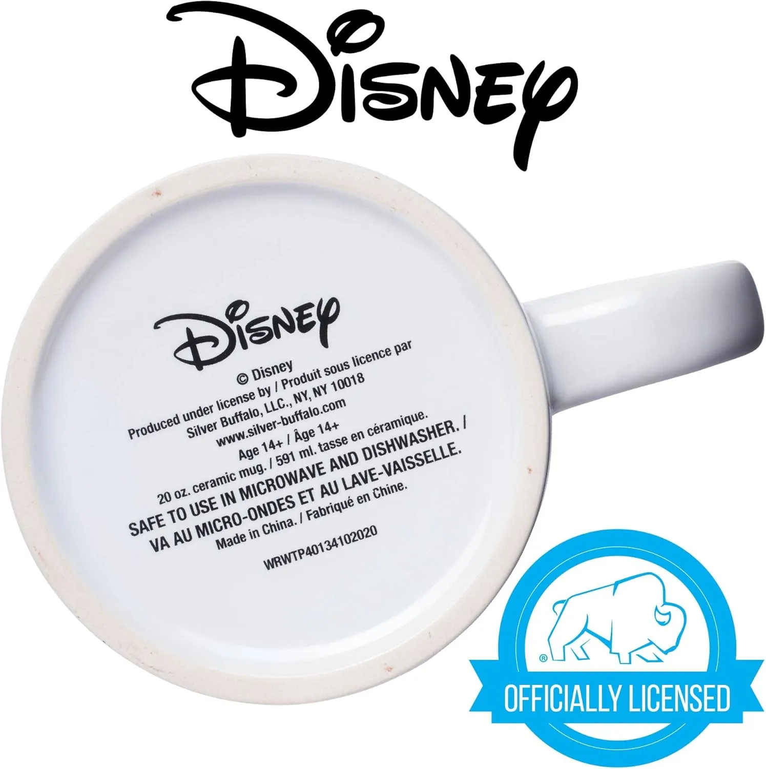 Silver Buffalo Disney Winnie the Pooh But First Hunny Piglet Ceramic Coffee Mug, 20 Ounces