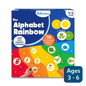 Skillmatics Magnetic Matching Activity - The Alphabet Rainbow, Preschool Learning Toy & Game for Kids, 35  Magnetic Pieces, Gifts for Girls & Boys Ages 3, 4, 5, 6