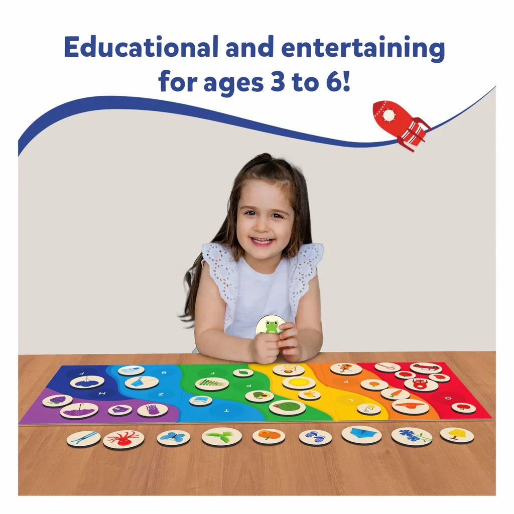 Skillmatics Magnetic Matching Activity - The Alphabet Rainbow, Preschool Learning Toy & Game for Kids, 35  Magnetic Pieces, Gifts for Girls & Boys Ages 3, 4, 5, 6
