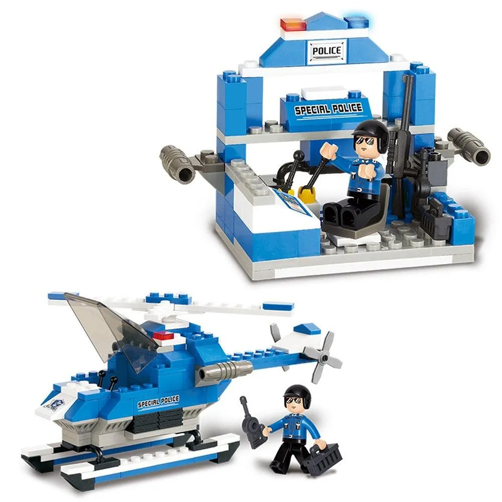 Sluban Special Police Helicopter, Building Blocks For Ages 6 