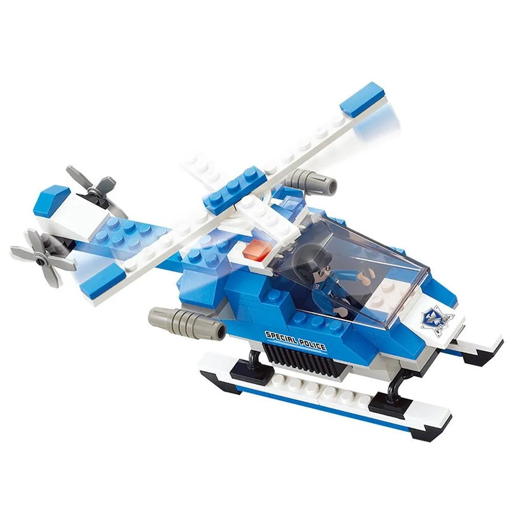 Sluban Special Police Helicopter, Building Blocks For Ages 6 