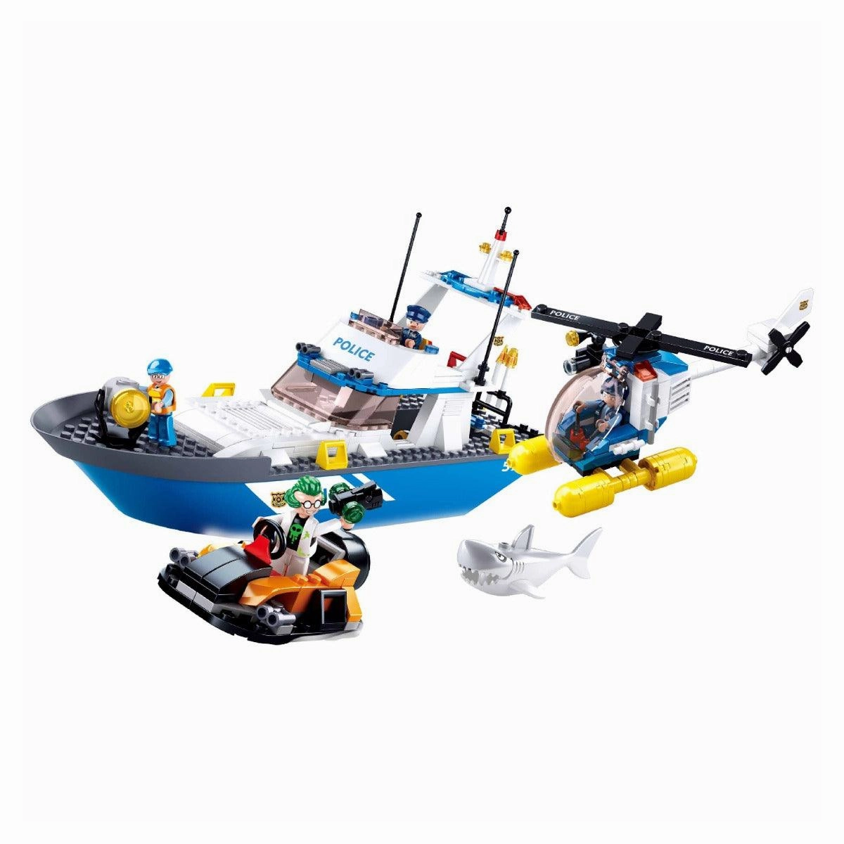 Sluban Land & Sea Police Building Blocks For Ages 6 