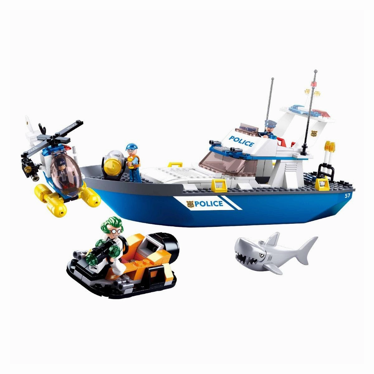 Sluban Land & Sea Police Building Blocks For Ages 6 