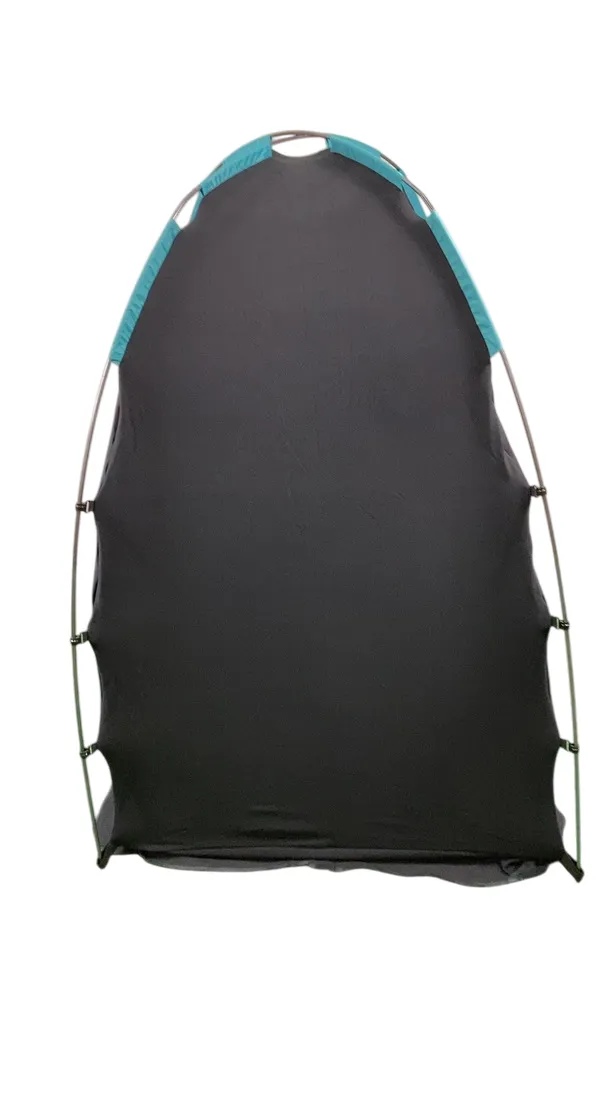SlumberPod 2.0 Sleep Canopy, Black with Turquoise