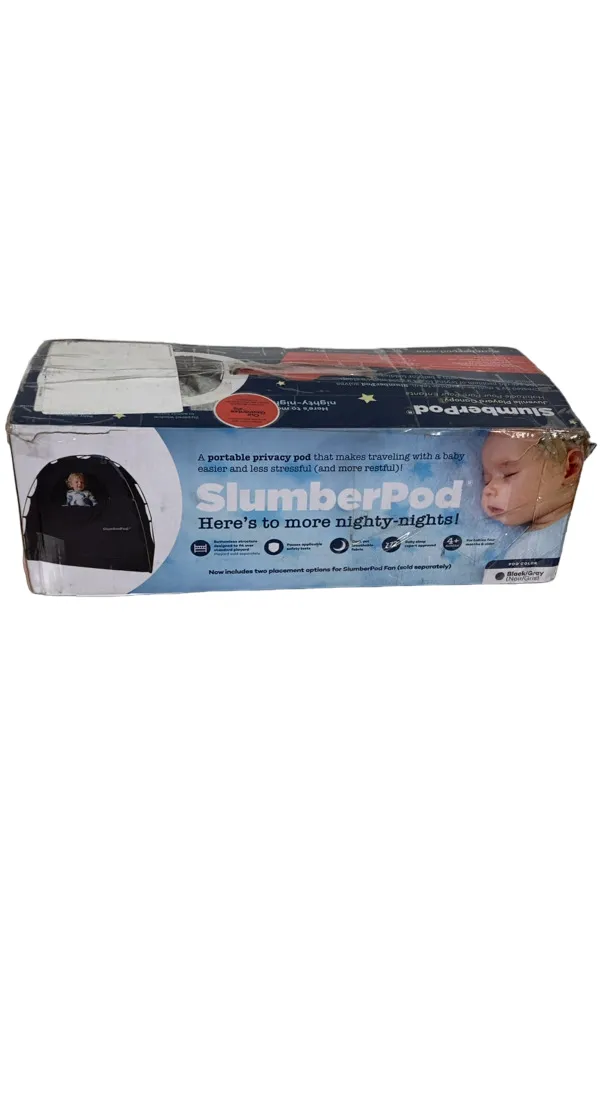 SlumberPod 3.0 Sleep Canopy, Black with Grey Accents
