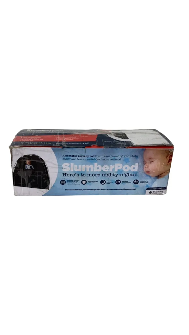 SlumberPod 3.0 Sleep Canopy, Black with Grey Accents