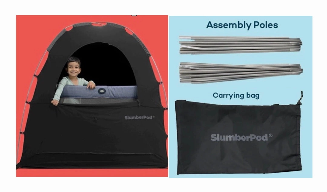 SlumberPod 2.0 Sleep Canopy, Black/Gray