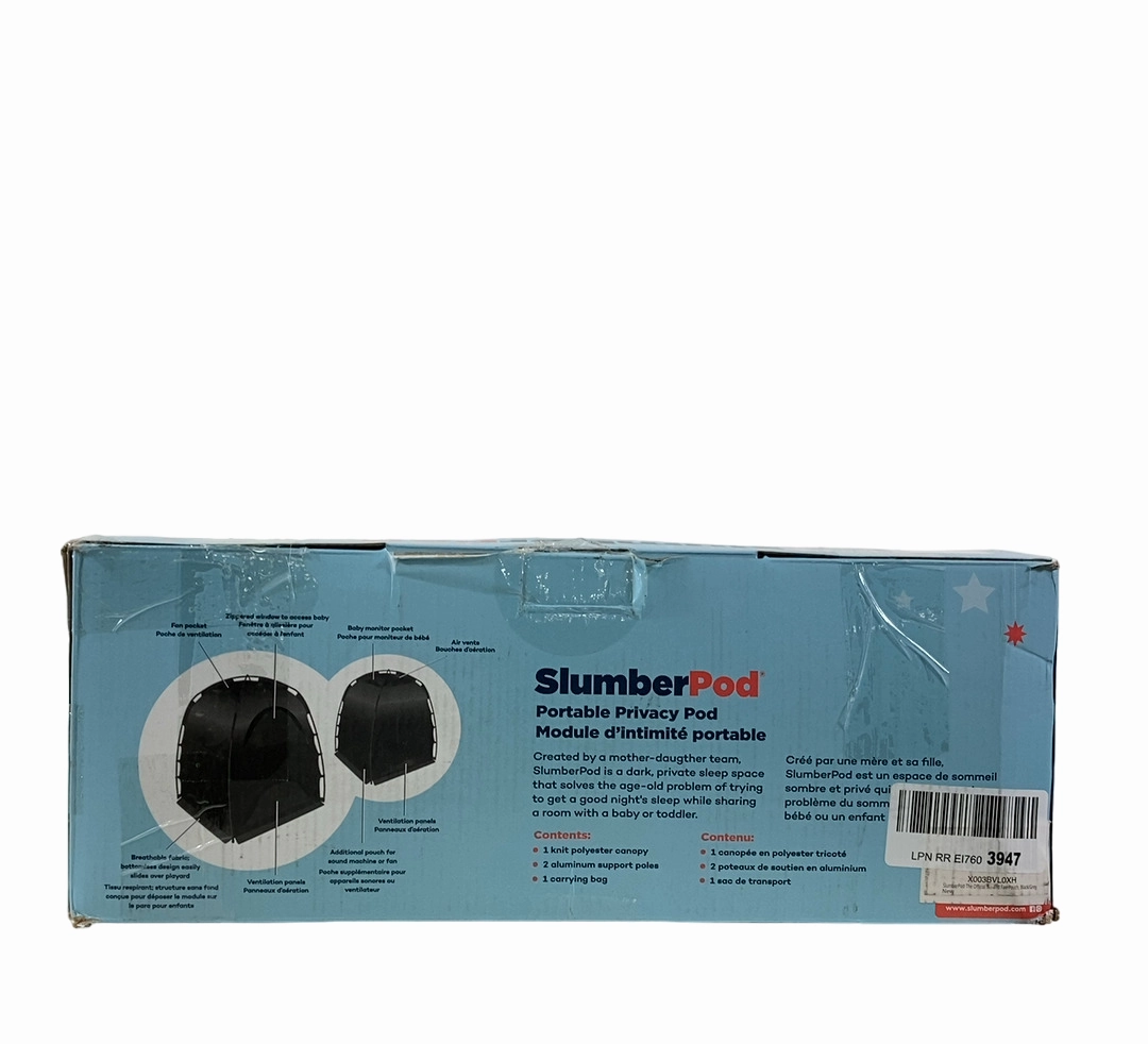 SlumberPod 3.0 Sleep Canopy, Black with Gray