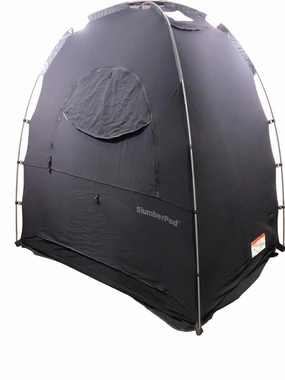SlumberPod 3.0 Sleep Canopy, Black with Gray Accents