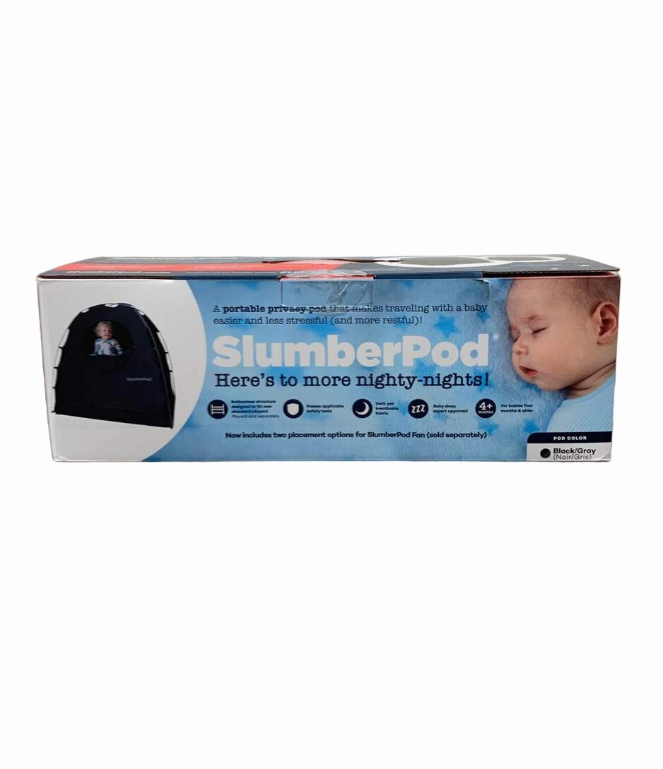 SlumberPod 3.0 Sleep Canopy, Black with Grey Accents