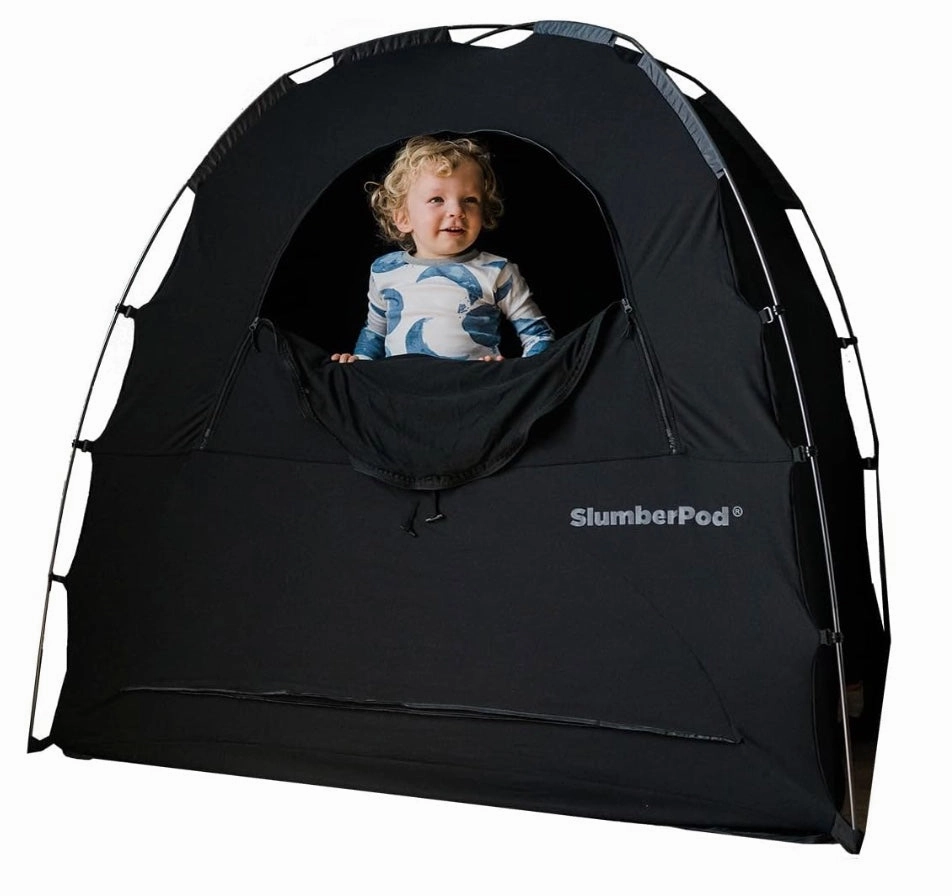 SlumberPod 3.0 Sleep Canopy, Black with Grey Accents