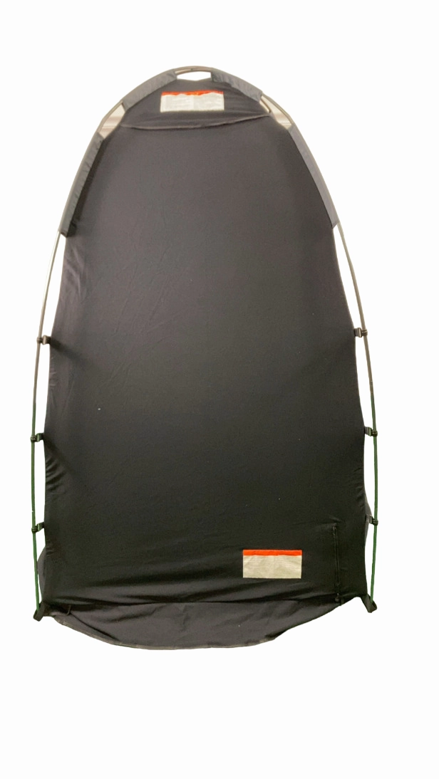 SlumberPod 3.0 Sleep Canopy with Fan, Black with Gray Accents