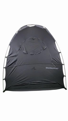 SlumberPod 3.0 Sleep Canopy with Fan, Black with Gray Accents