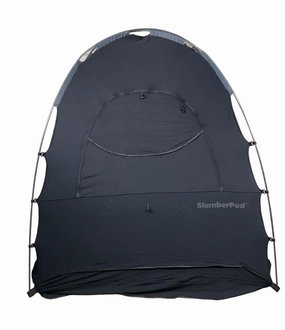 SlumberPod 3.0 Sleep Canopy with Fan, Black with Gray Accents
