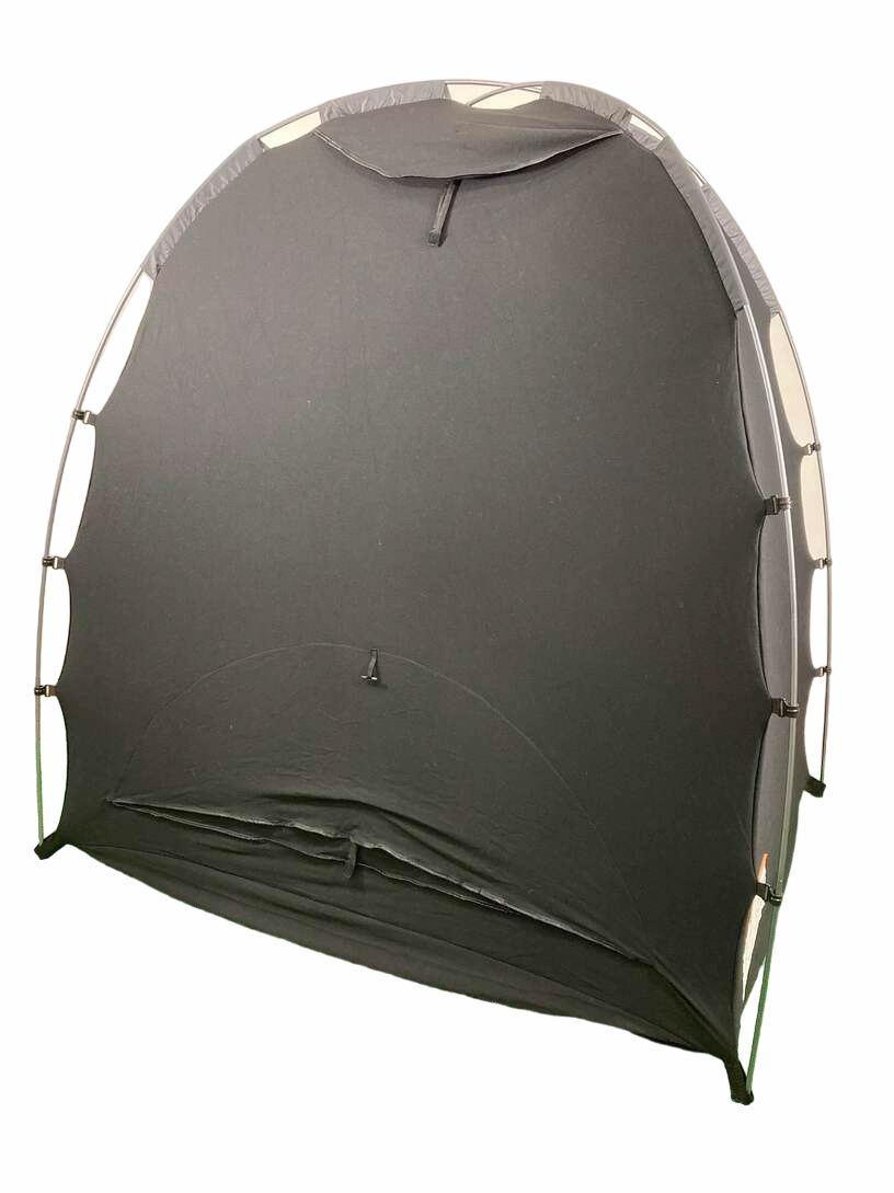 SlumberPod 3.0 Sleep Canopy with Fan, Black with Gray Accents