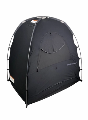 SlumberPod 3.0 Sleep Canopy with Fan, Black with Gray Accents