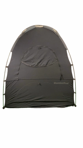 SlumberPod 3.0 Sleep Canopy with Fan, Black with Gray Accents