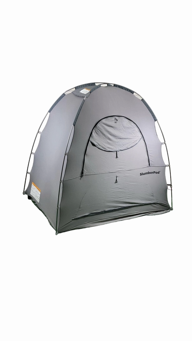 SlumberPod 3.0 Sleep Canopy with Fan, Morning Mist Gray