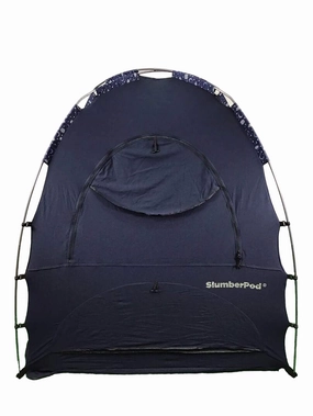 SlumberPod 3.0 Sleep Canopy with Fan, Navy with Night Sky Accents