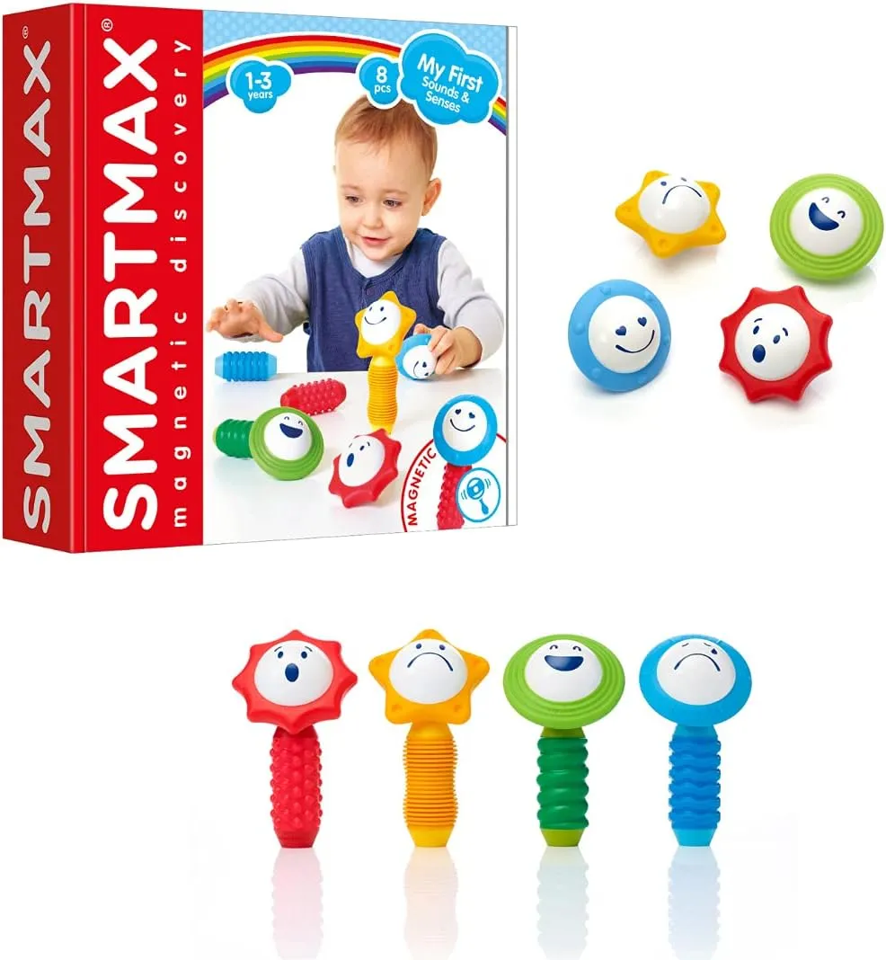 SmartMax My First Sounds & Senses Magnetic Discovery Building Kit for Ages 1 