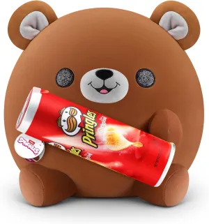 Snackles (Pringles) Bear Super Sized 14 inch Plush by ZURU, Ultra Soft Plush, Collectible Plush with Real Licensed Brands, Stuffed Animal