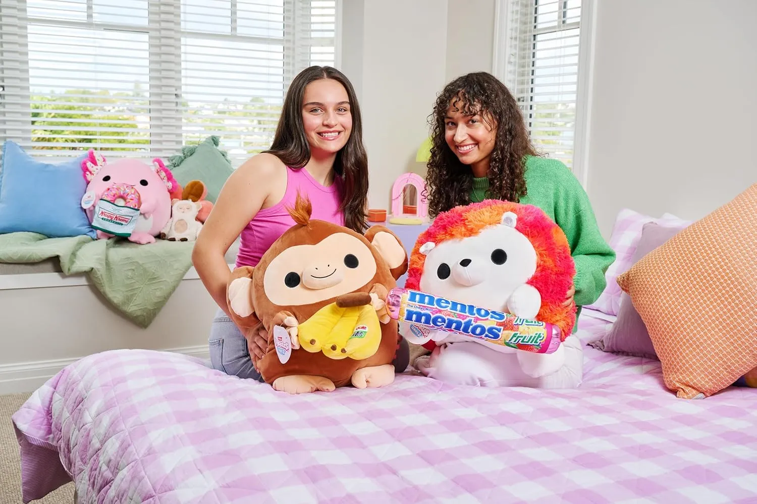 Snackles Series 2 Monkey & Dole 16 Inch Plush by ZURU, Ultra Soft Plush, Collectible Plush with Real Licensed Brands, Stuffed Animal, Giftable