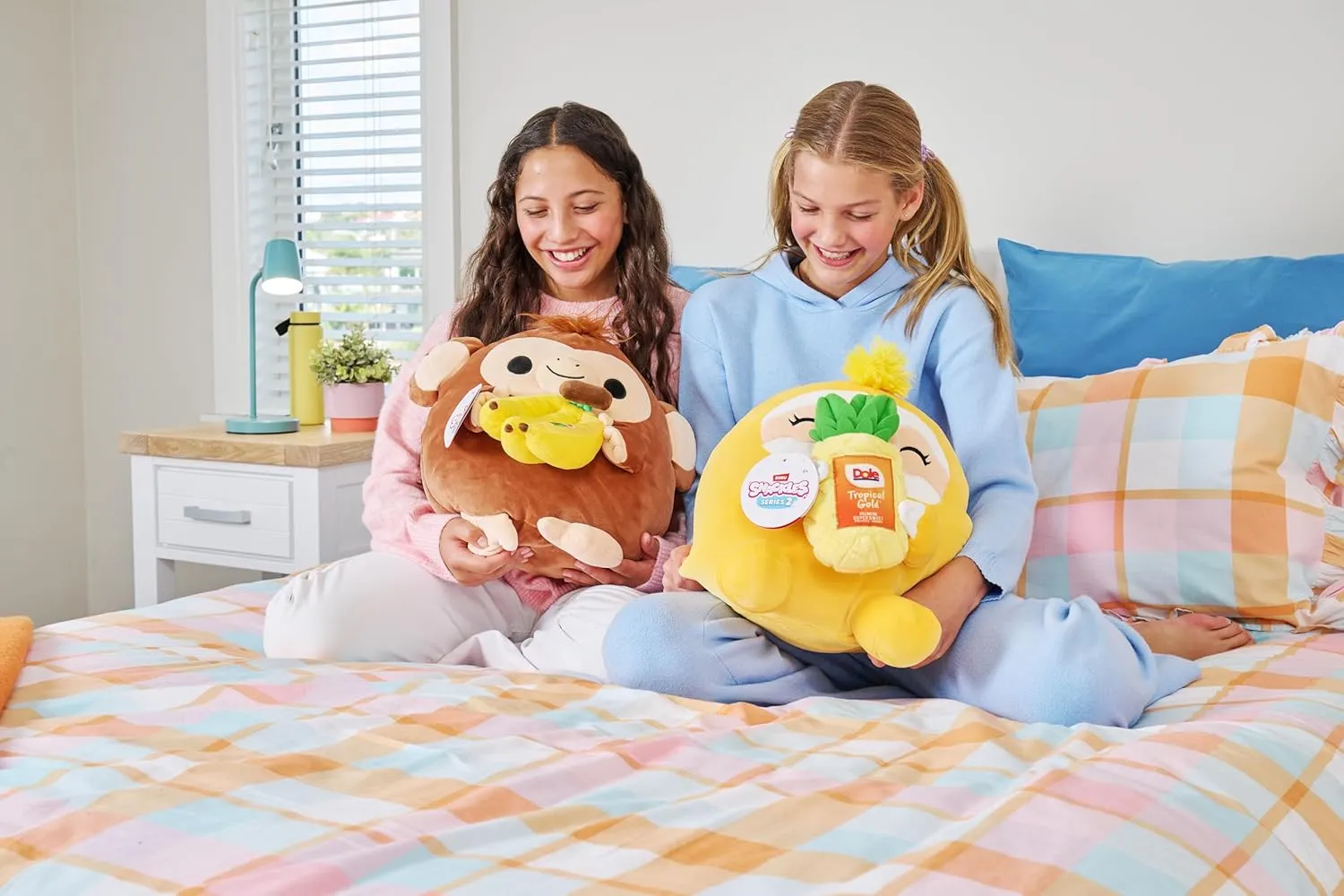 Snackles Series 2 Monkey & Dole 16 Inch Plush by ZURU, Ultra Soft Plush, Collectible Plush with Real Licensed Brands, Stuffed Animal, Giftable