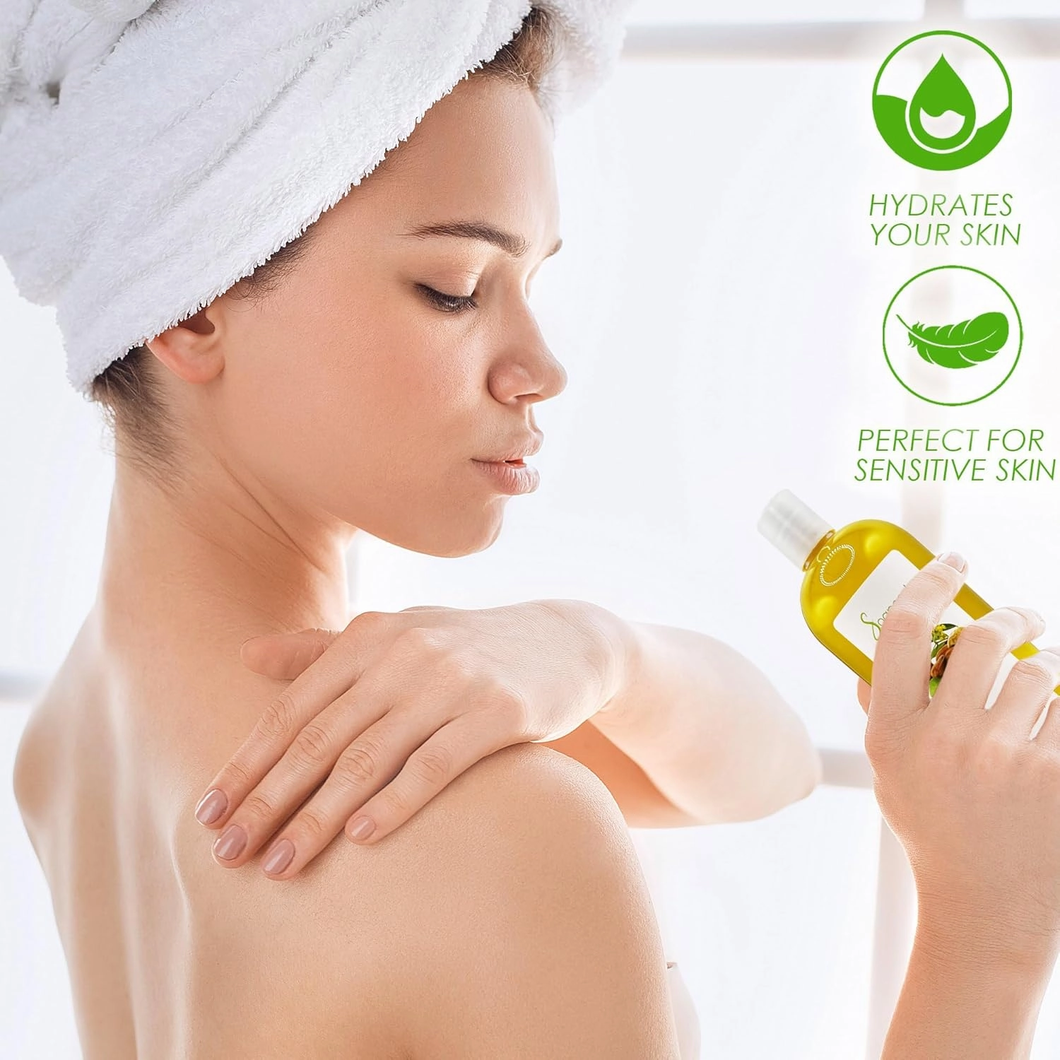 Soapeauty Golden Jojoba Oil USDA Certified Organic | 100% Pure & Natural | Unrefined, Cold Pressed, Hexane Free | Moisturizer for Skin, Face, Body, Hair & Nails - 32 Fl Oz