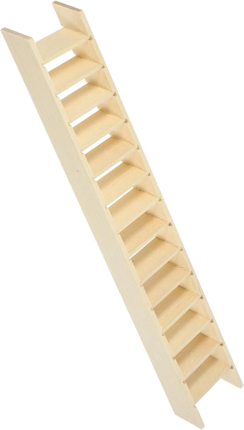 Sosoport 2pcs Miniature Wooden Ladder for Dollhouse Decoration Compact Garden Ornament for Role Play and Creative Scenes Natural Finish Mini House Aesthetics