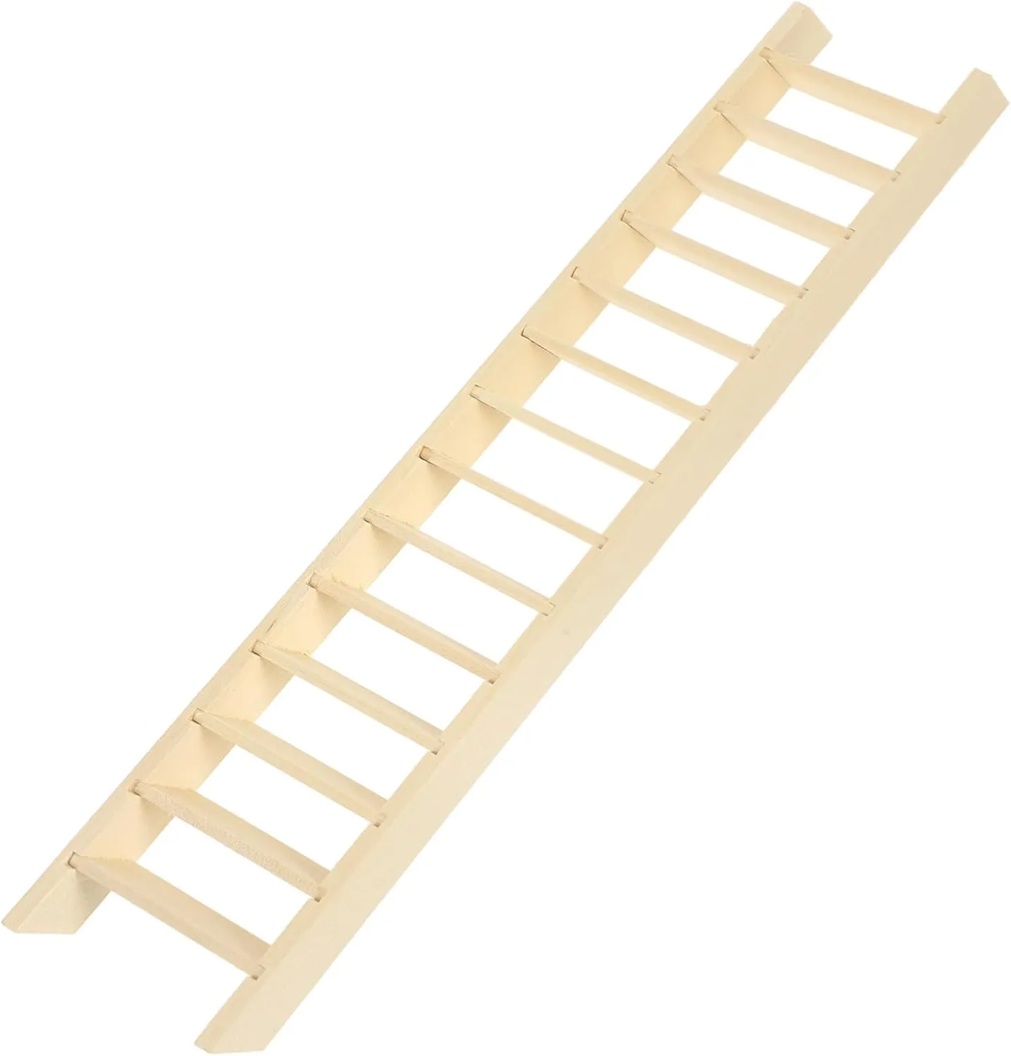 Sosoport 2pcs Miniature Wooden Ladder for Dollhouse Decoration Compact Garden Ornament for Role Play and Creative Scenes Natural Finish Mini House Aesthetics