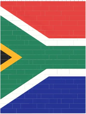 South Africa Flag Building Block Puzzle Personalized Building Bricks Block Puzzle Building Family Keepsake DIY Brick Block Puzzles Valentine's Day Gifts for Home Decor Brick Puzzle