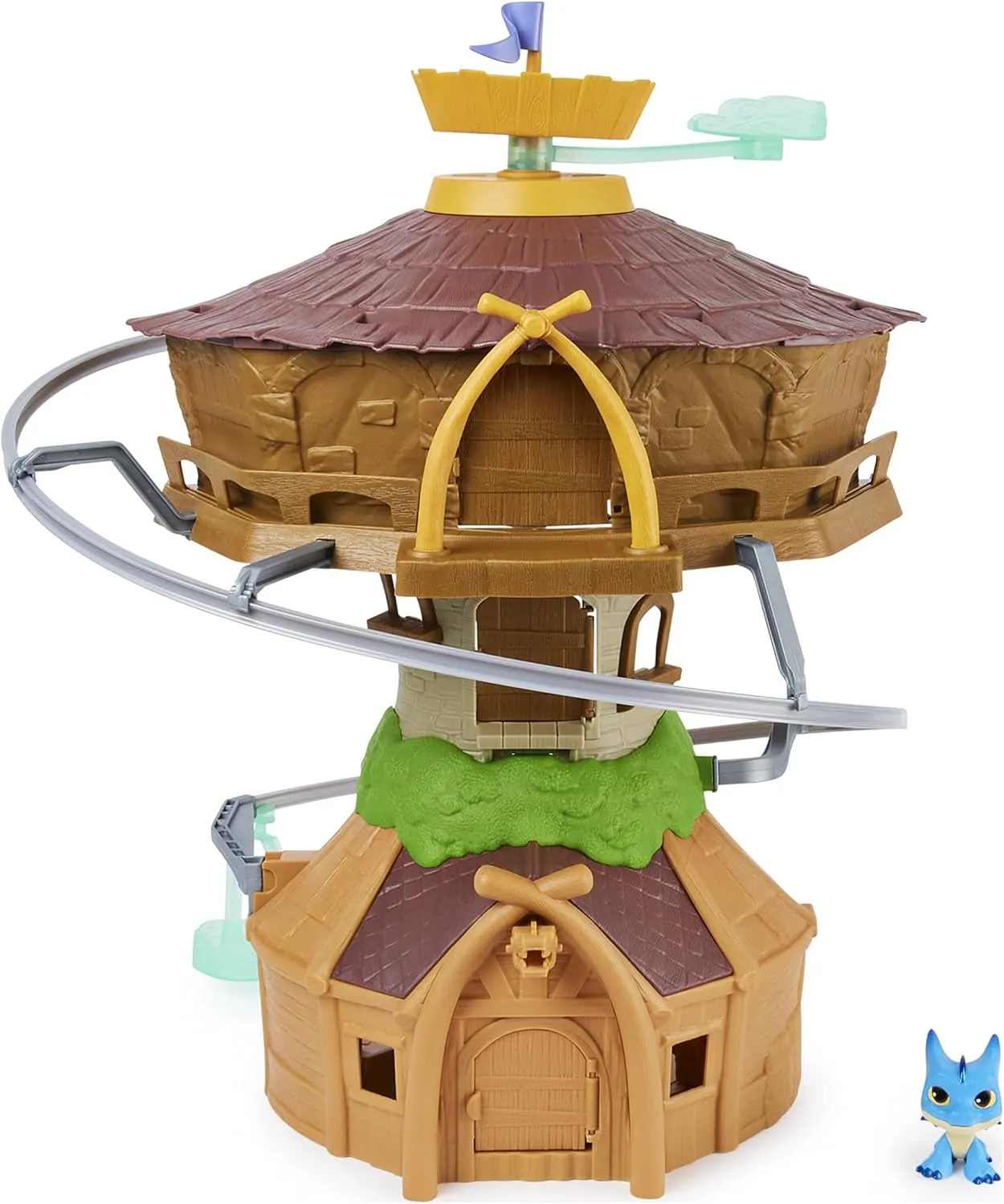 Spin Master Dragons Rescue Riders, Roost Adventure Playset with Mini Winger Dragon Exclusive Collectible Action Figure, Toys for Kids Ages 4 and up