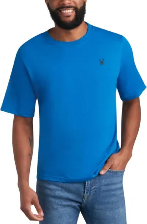 Spyder Mens T-Shirts - Soft Cotton Blend Jersey Crewneck Short Sleeve Shirts for Men, Casual Shirts for Workout & Daily Wear