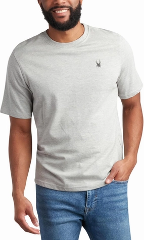Spyder Mens T-Shirts - Soft Cotton Blend Jersey Crewneck Short Sleeve Shirts for Men, Casual Shirts for Workout & Daily Wear